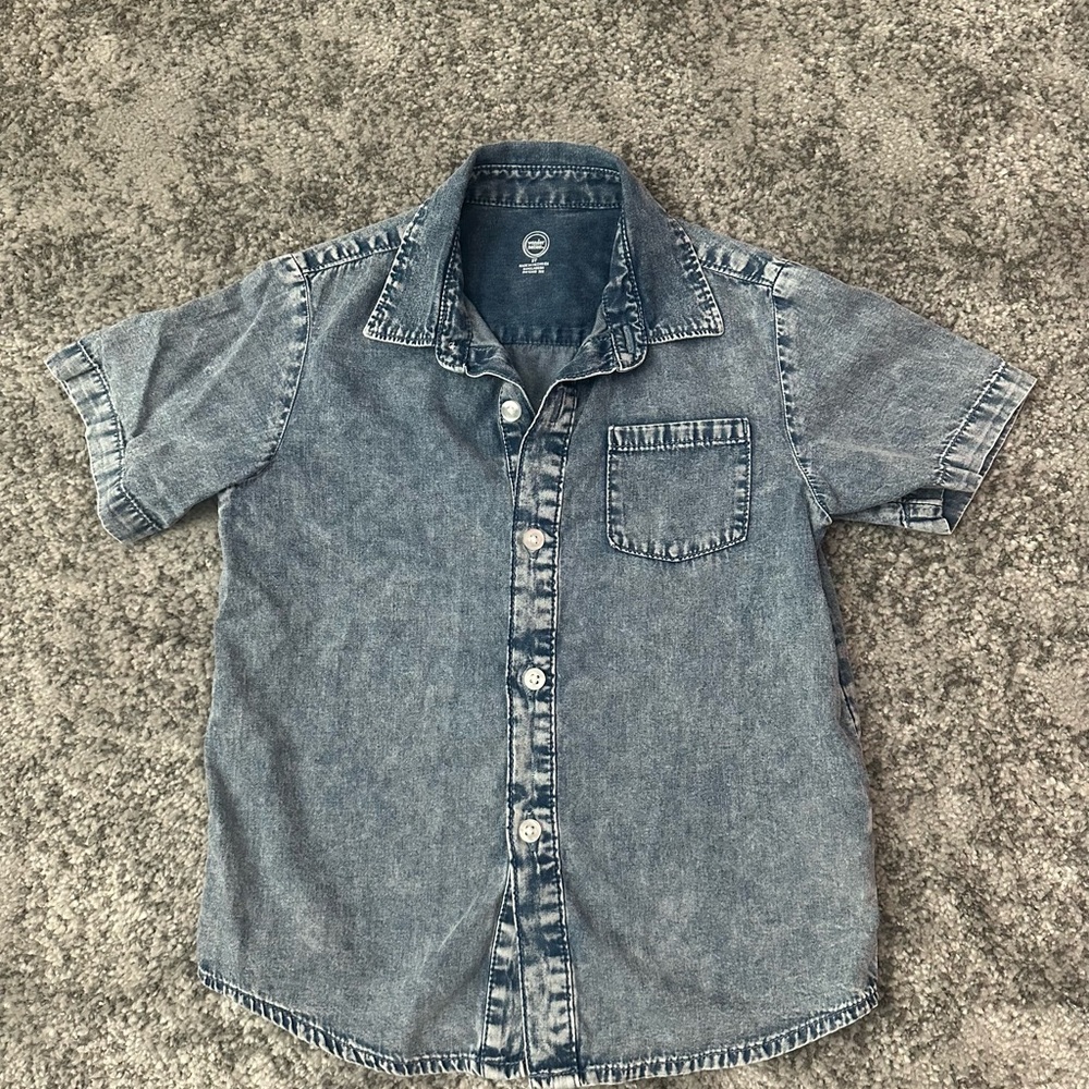 Wonder Nation Blue Denim Shirt